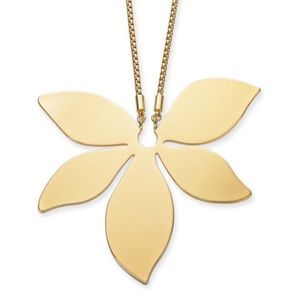 🦋 Alfani Gold Tone Floret Long Pendant Necklace